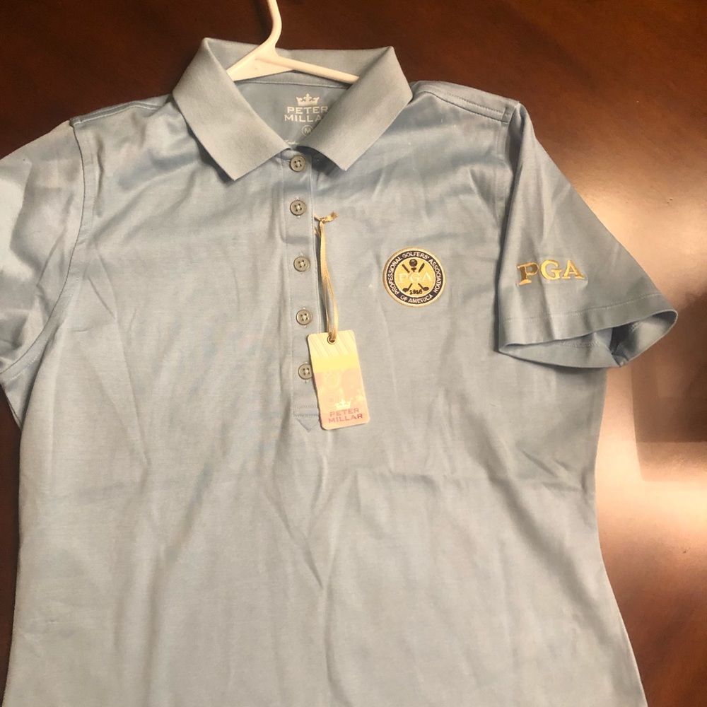 Peter Millar PGA logo golf shirt